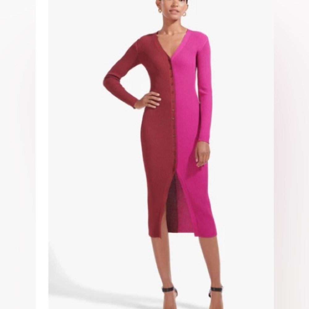 STAUD Shoko Sweater Dress
